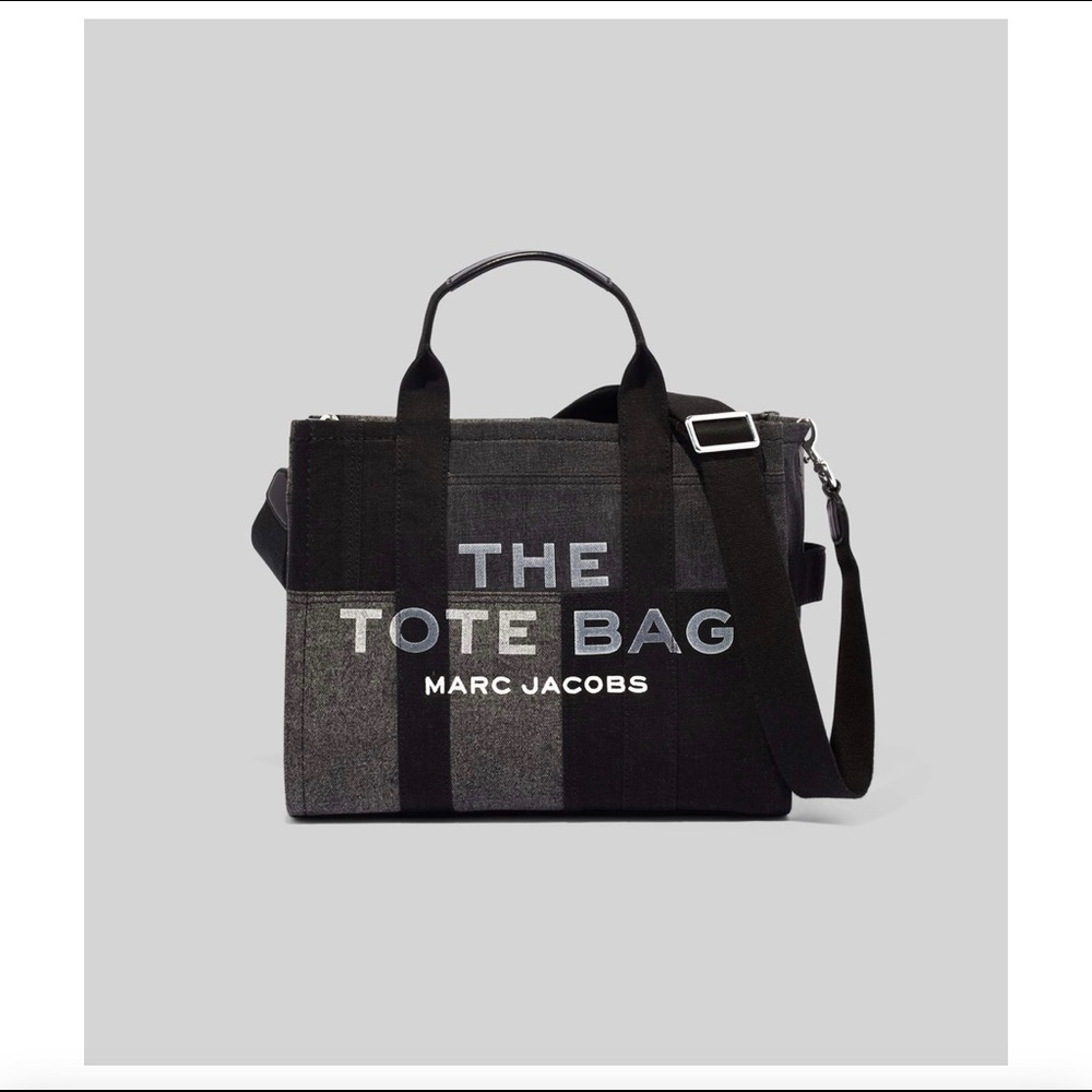the tote bag black denim, brand new tag still on bag